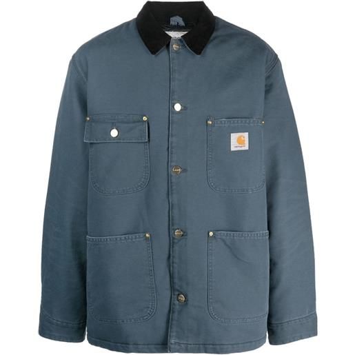 Carhartt WIP giacca-camicia con applicazione og chore - blu