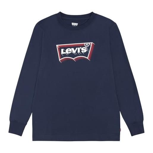 Levi's lvb bagliore effetto ls batwing 9ej268 tshirt, vestito blues, 16 anni bambini e ragazzi