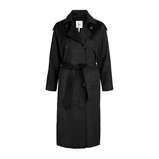 OBJECT objclara wool coat noos cappotto, nero, 44 donna