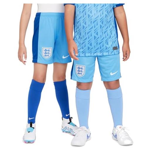 Nike ent y nk df stad short aw pantaloncini, coast/gym blue/bianco, 12-13 lat unisex-kids