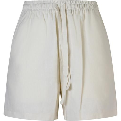 GAëLLE PARIS shorts avorio con mini logo per uomo