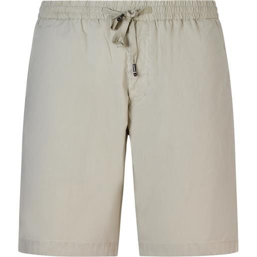 TOMMY HILFIGER shorts beige con logo per uomo