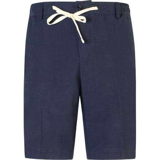 LIU JO shorts blu con mini logo per uomo