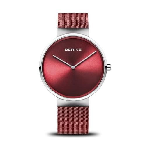BERING unisex analogico quarzo classic collection orologio con cinturino in acciaio inossidabile & vetro zaffiro