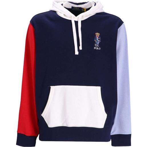 Polo Ralph Lauren felpa con design color-block - blu