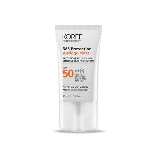 Korff 365 protection antiage matt spf50+ gel crema viso 40 ml