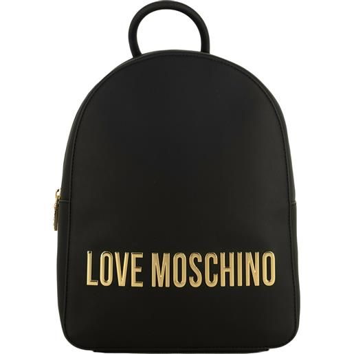 Love Moschino zaino da donna medio con scritta in oro nero default title