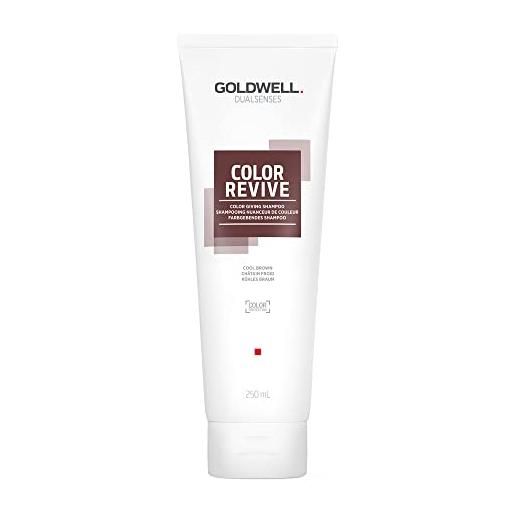 Goldwell color revive, shampoo per tutti i tipi di capelli castani, 250ml