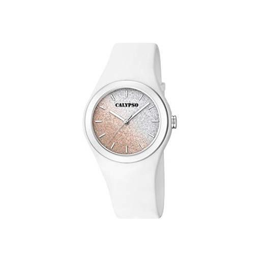 Calypso orologio analogico quarzo donna con cinturino in silicone k5754/1