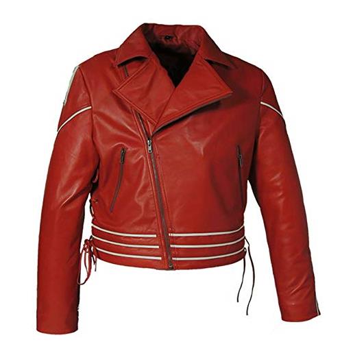 Style Up Ltd freddie mercury queen concert costume casual wear giacca in ecopelle, rosso, s