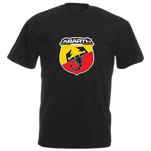 opinion abarth t-shirt car enthusiast various sizes & colours abarth scorpion black camicie e t-shirt(x-large)