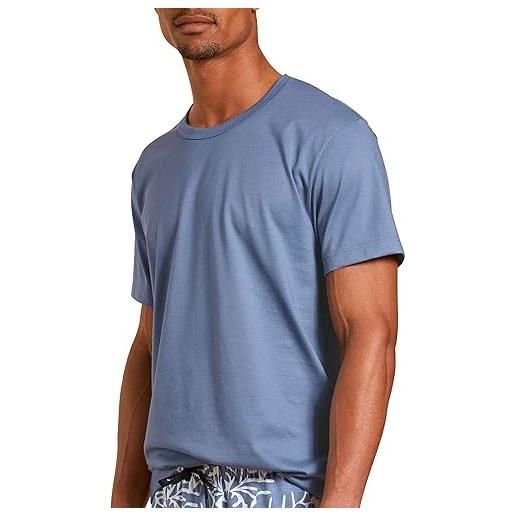 Calida rmx sleep time off t-shirt, opaco, blu ghiaccio, 24 uomo