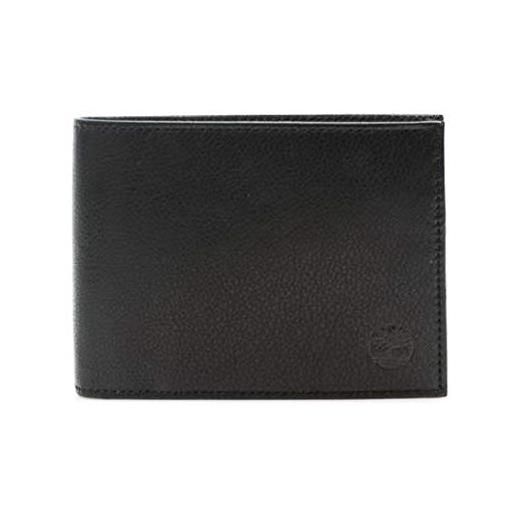 Timberland portafoglio in pelle, uomo con portamonete e portacarte, colore nero, mm142