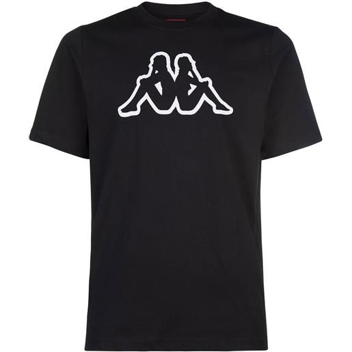Kappa t-shirt logo cromen black