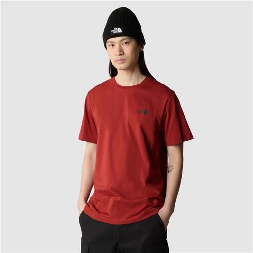 The North Face t-shirt simple dome iron red da uomo