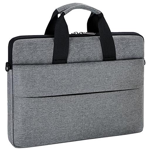 BDLDCE borsa per laptop e tablet, unisex-adulto, grigio scuro, 12 zoll