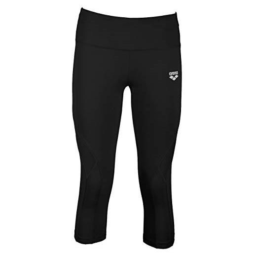 Arena w gym tights, leggings sportivi 3/4 donna, nero (black), xs