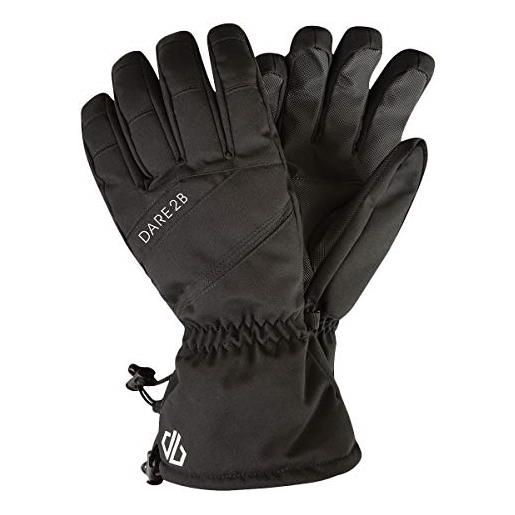 Regatta dare 2b probity waterproof & breathable insulated ski & snowboard winter glove with gripped palm and thumb, guanti uomo, nero, m