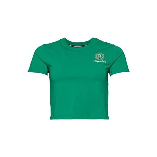 Superdry maglietta stampata camicia, beverly green, 40 donna