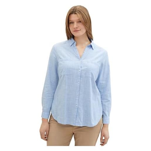 TOM TAILOR 1042334 camicia da donna, 22758-dreamy blue, 54