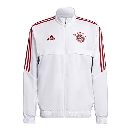 adidas stagione 2022/2023 ufficiale coat, giacca sportiva uomo, bianco, l