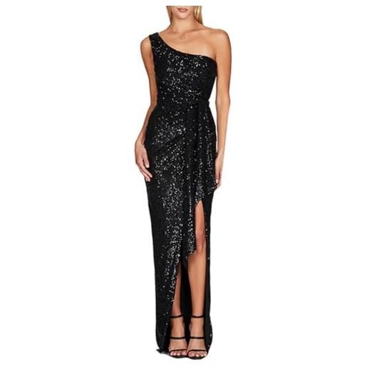 Abito Lungo Donna Con Paillettes - Vestito Sera Elegante Senza Maniche - Foto 12