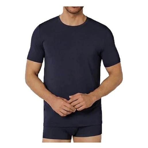 Liabel 3 t-shirt uomo in cotone elasticizzato mezza manica art. 3858/23 (blu, 6)