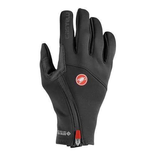 Castelli mortirolo glove, guanti da calcio unisex - adulto, light black, l
