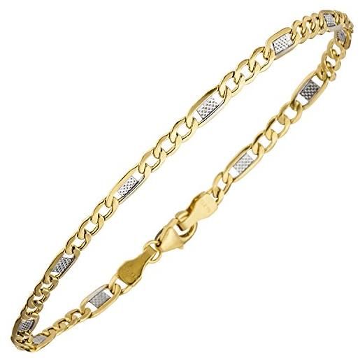 Jobo - bracciale da donna in oro bicolore 333, 19 cm