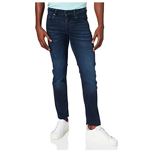7 For All Mankind slimmy luxe performance eco blu scuro jeans, w32 / l30 uomo