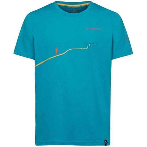 LA SPORTIVA t-shirt trail uomo tropic blue