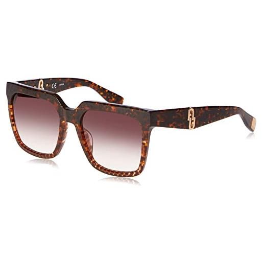 Furla sfu594 0xap sunglasses plastic, standard, 55, marrone, unisex-adulto