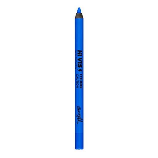 Barry M hi viz neon bold waterproof eyeliner pencil - 1 caution blue
