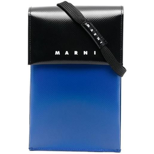 Marni borsa a spalla con design color-block - blu