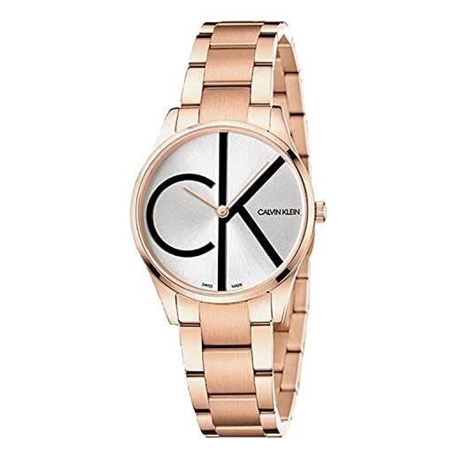 Calvin Klein orologio analogico al quarzo donna con cinturino in acciaio inox k4n23x46