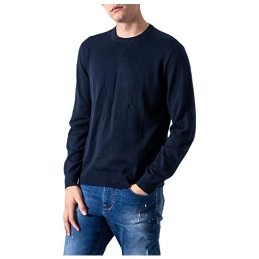 Armani Exchange 8nzm3d maglione, uomo, blu, xxl