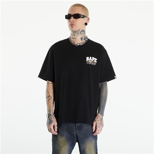 A BATHING APE hand draw bape relaxed fit tee black