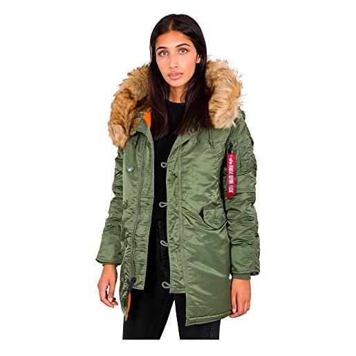 Alpha industries n3b vf 59 giacca invernale da donna, vintage sand