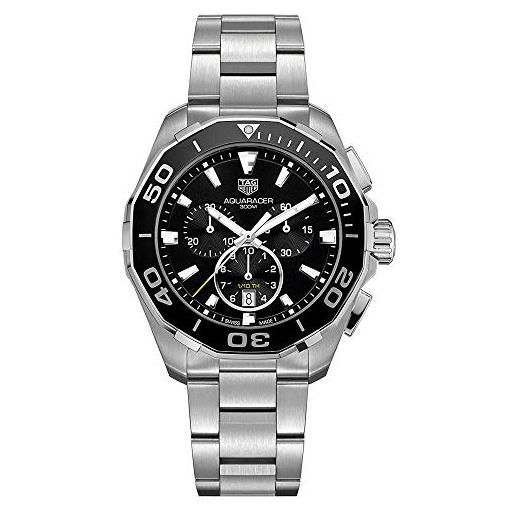 Tag heuer men's aquaracer 43mm steel bracelet quartz watch cay111a. Ba0927