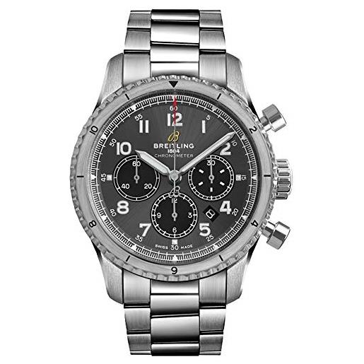 Breitling orologio da uomo navitimer 8 b01 chronograph 43 ab0119131b1a1, cronografo, cronografo
