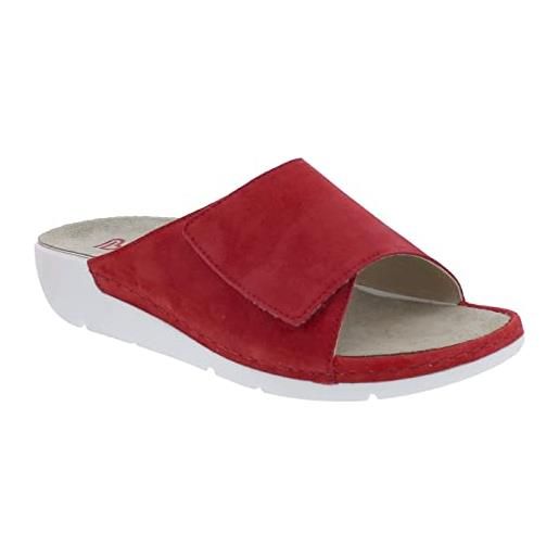 Berkemann selinda, pantofole donna, colore: rosso, 37.5 eu