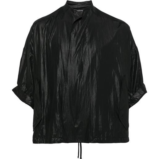 Julius giacca-camicia con collo rialzato - nero