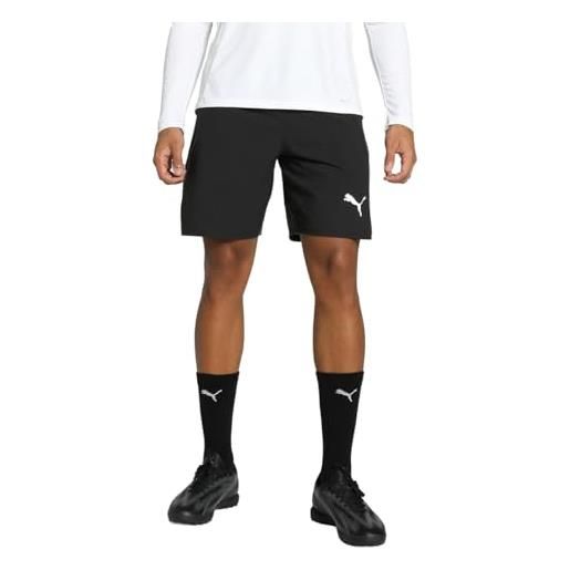 PUMA teamfinal shorts - pantaloncini in tessuto adulti unisex, PUMA black-PUMA white-flat dark gray, 705743