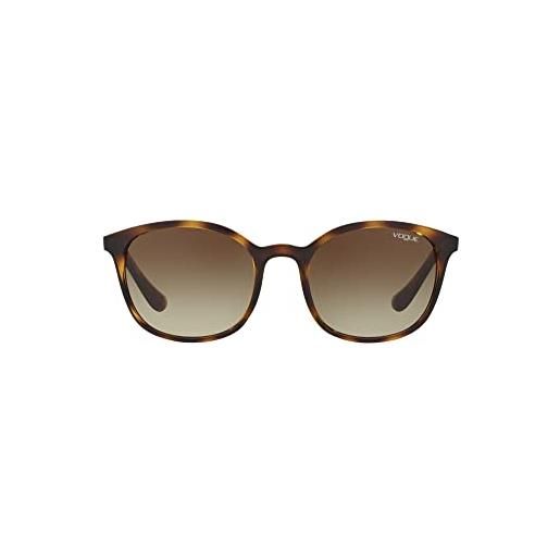 Vogue Eyewear 0vo5051s w65613 52 occhiali da sole, marrone (dark havana/browngradient), donna