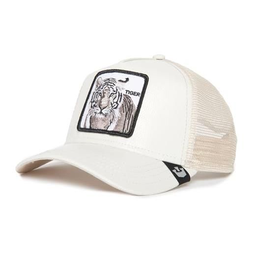 Goorin Bros. the killer tiger white leather adjustable trucker cap