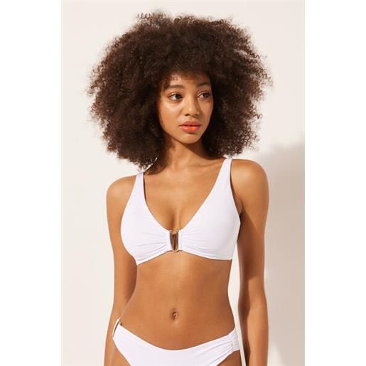 Calzedonia top canotta costume timeless diva bianco