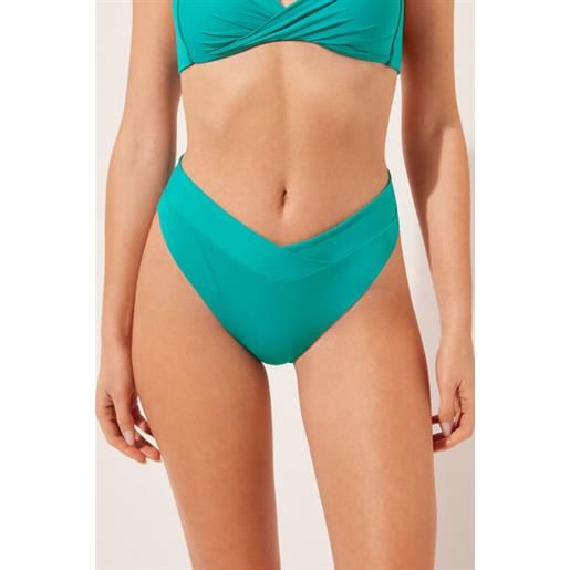 Calzedonia brasiliana vita alta a v costume indonesia verde