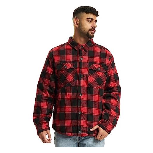 Brandit lumber jacket, giacca uomo, nero (black/oliv), m