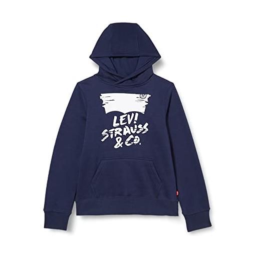 Levi's sketched logo pullover hoodie 9eg571, felpa con cappuccio, bambini e ragazzi, naval academy, 16 anni