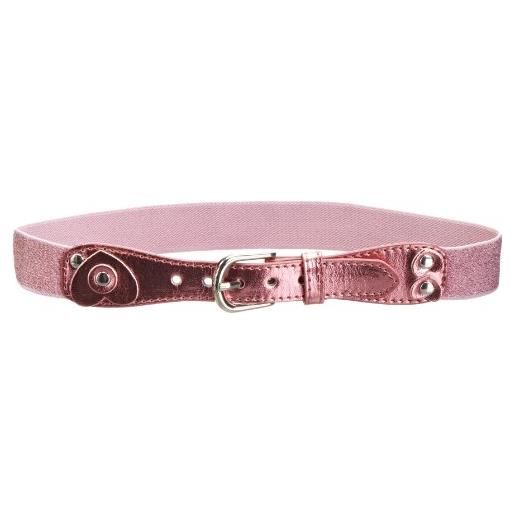 Playshoes cintura elastica, cintura per bambini unisex - bambini e ragazzi, glitter rosa, 75cm